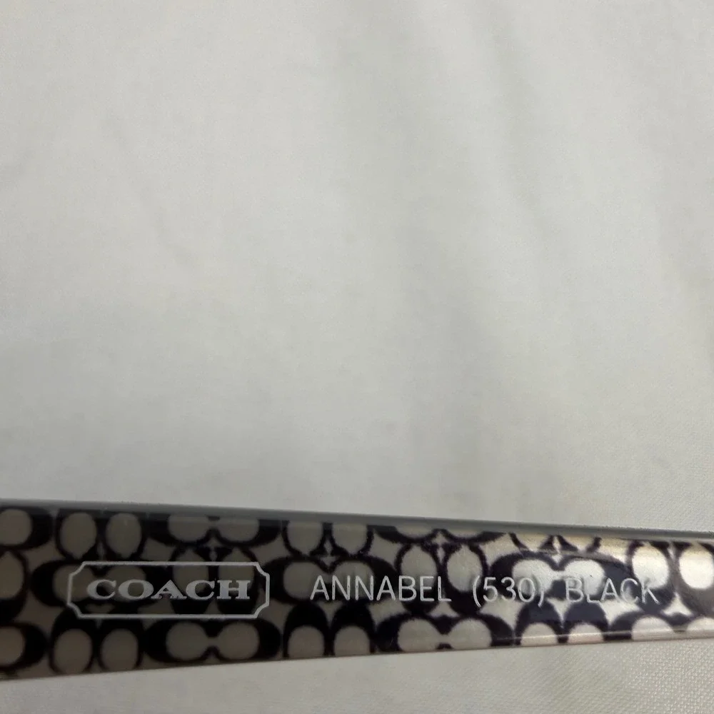 Coach Annabel 530 Black Eyeglasses Frames with Dragonfly Rhinestones and Case